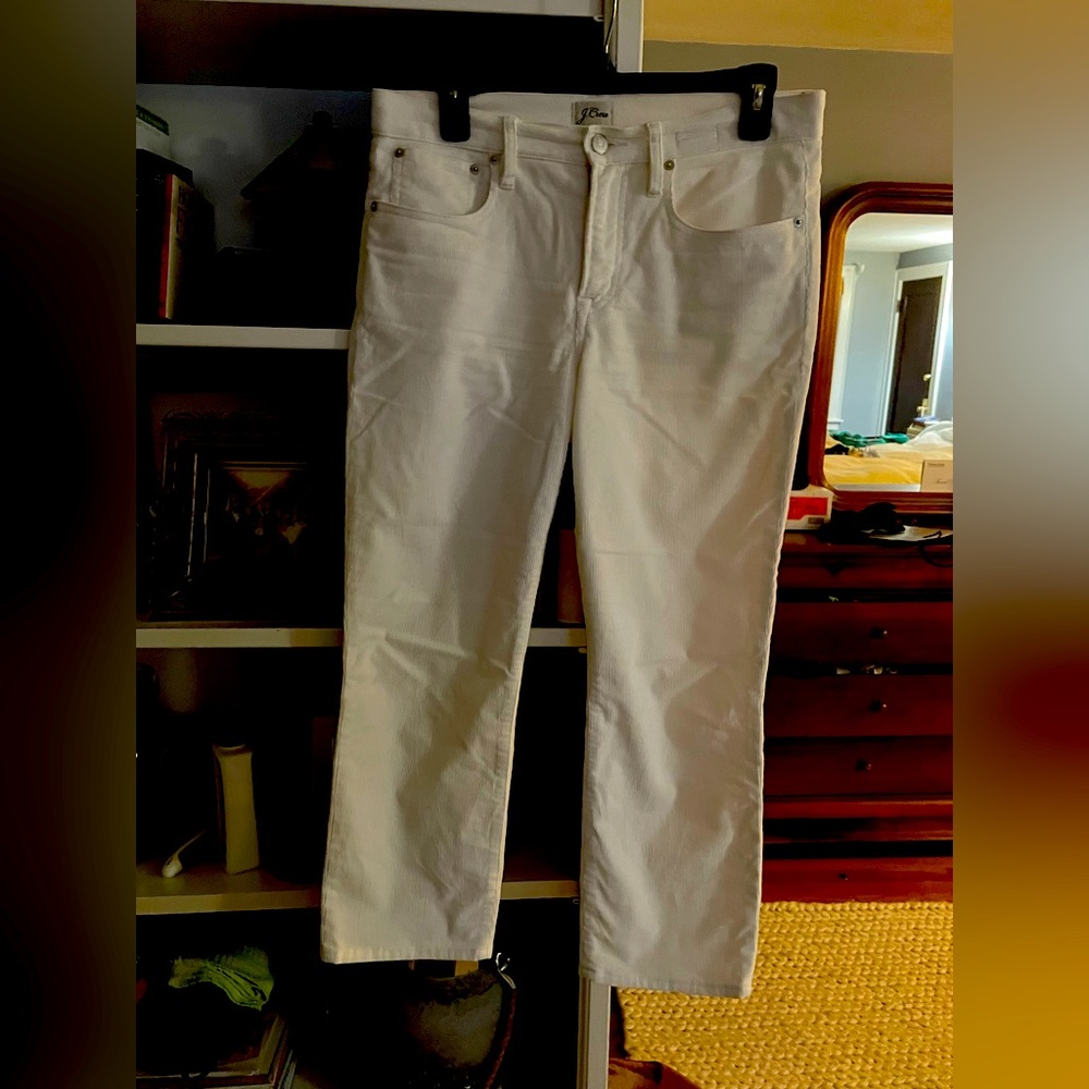JCrew Vintage PETITE slim straight cords